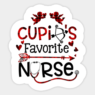 Cupids Favorite Nurse Valentine Day Nursing Sticker